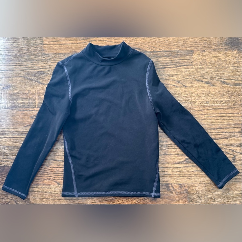 KIDS C9 by Champion Black Long Sleeve Dry / Wet Fitted Compression Swim Top - S